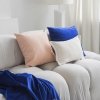 Velvet blaues dekoratives Kissen 45x45